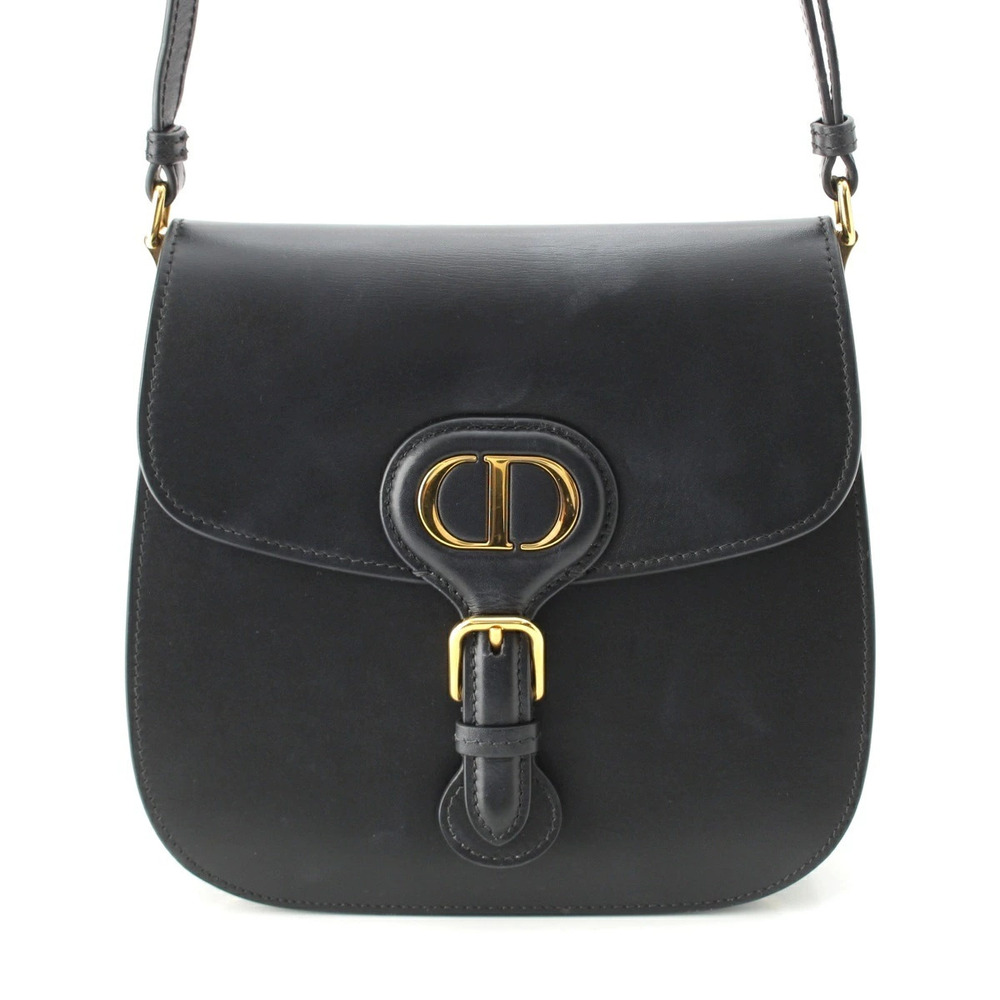 Christian Dior BOBY Leather Shoulder Bag Black